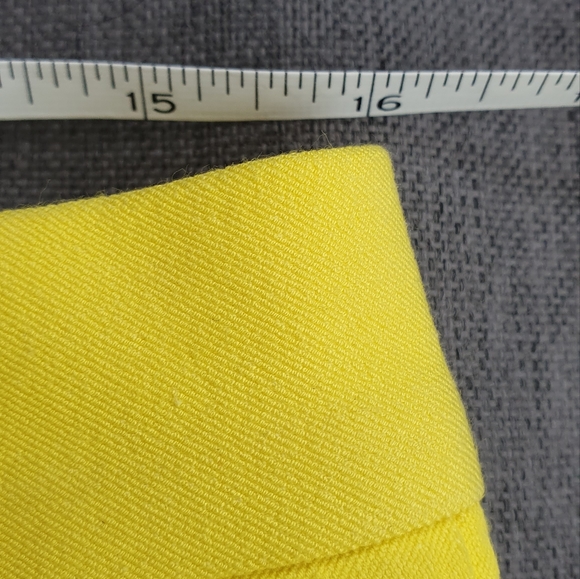 JOSEPH Gabardine Stretch Queen Cropped Trousers Yellow uk12 - Picture 13 of 16